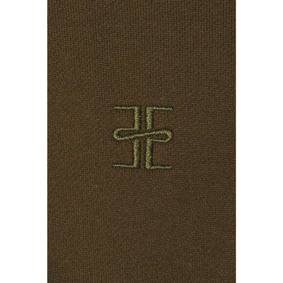 Eterne Oversized Crewneck Sweatshirt in Moss Small New Womens Pullover - Picture 6 of 14